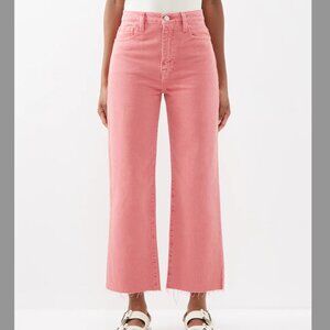 FRAME Le Jane cropped jeans in Pink
